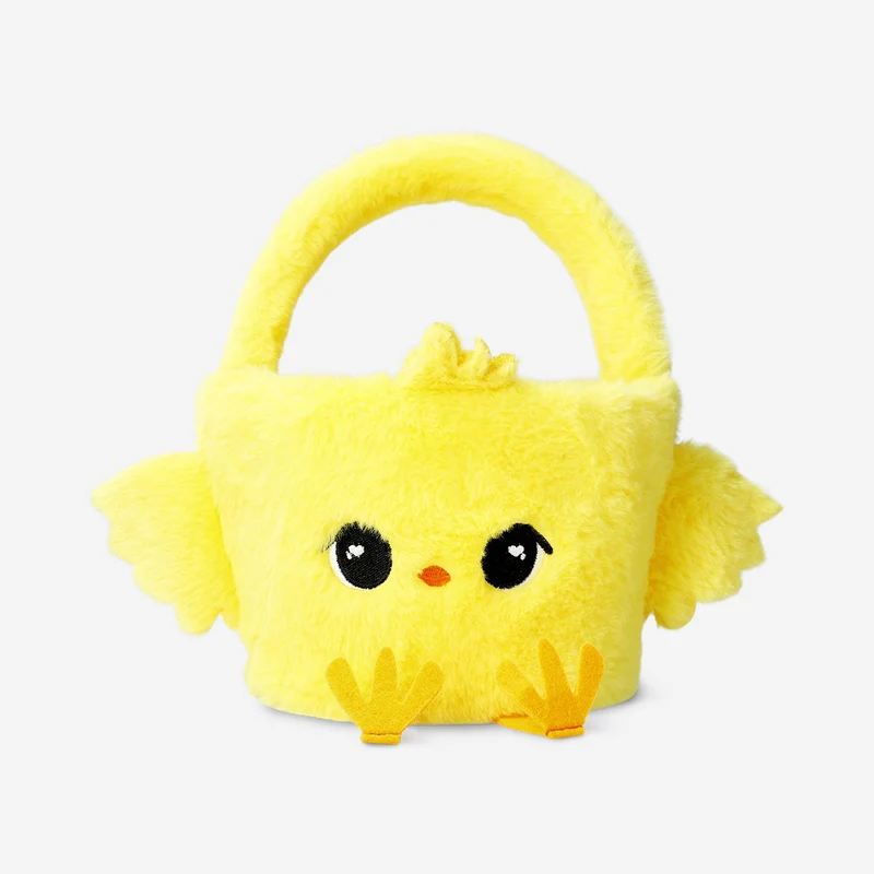 Plush chicken basket