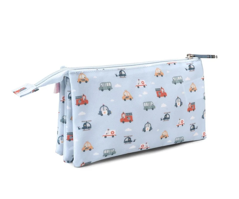 Estuche escolar 3 compartimentos City Cars