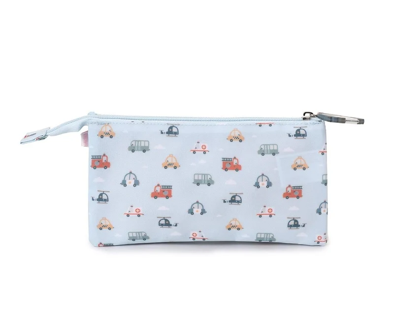 Estuche escolar 3 compartimentos City Cars