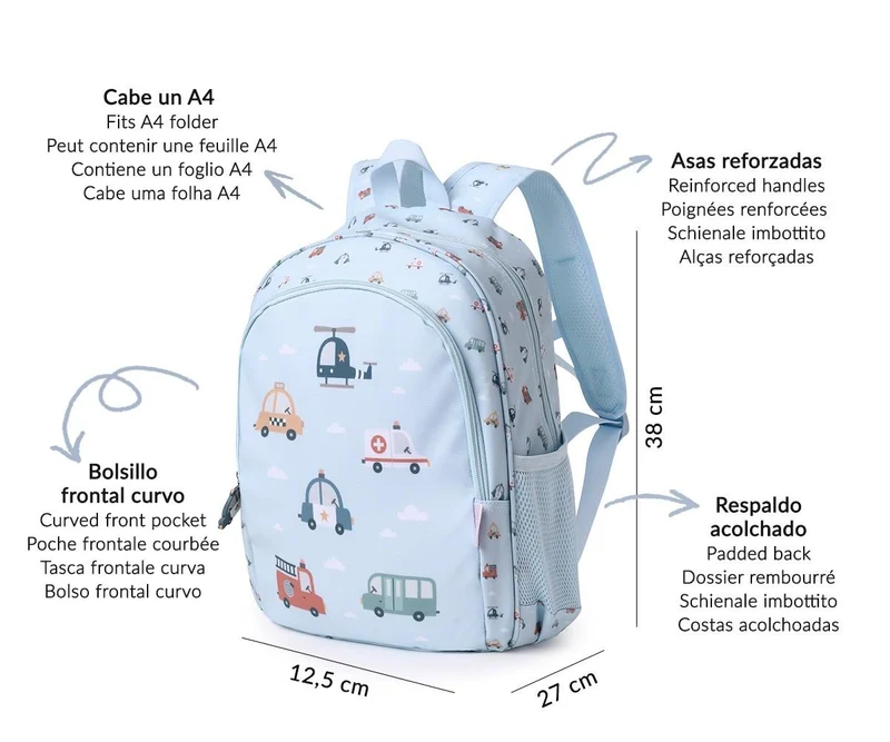 Mochila Mediana City Cars