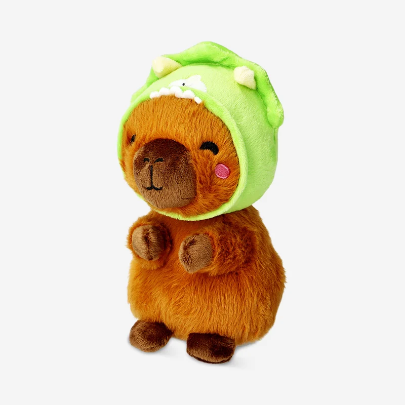 Plush toy - Capybara with Triceratop hat