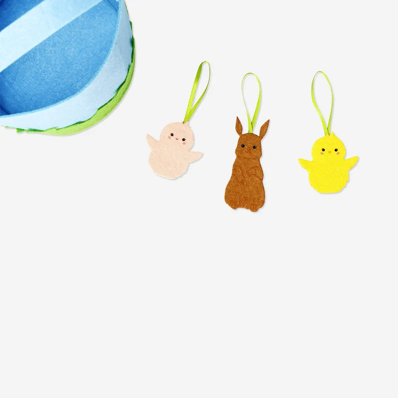 Felt Easter bag - 13 cm