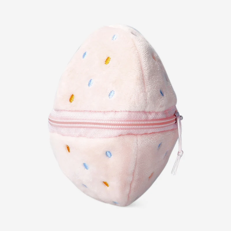 Plush chicken in pink Easter egg