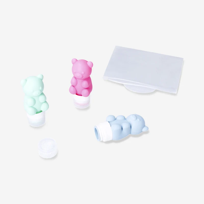 Gummy bear travel bottle set - 3 pcs