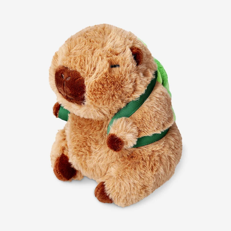 Plush toy - Capybara with tortoise backpack