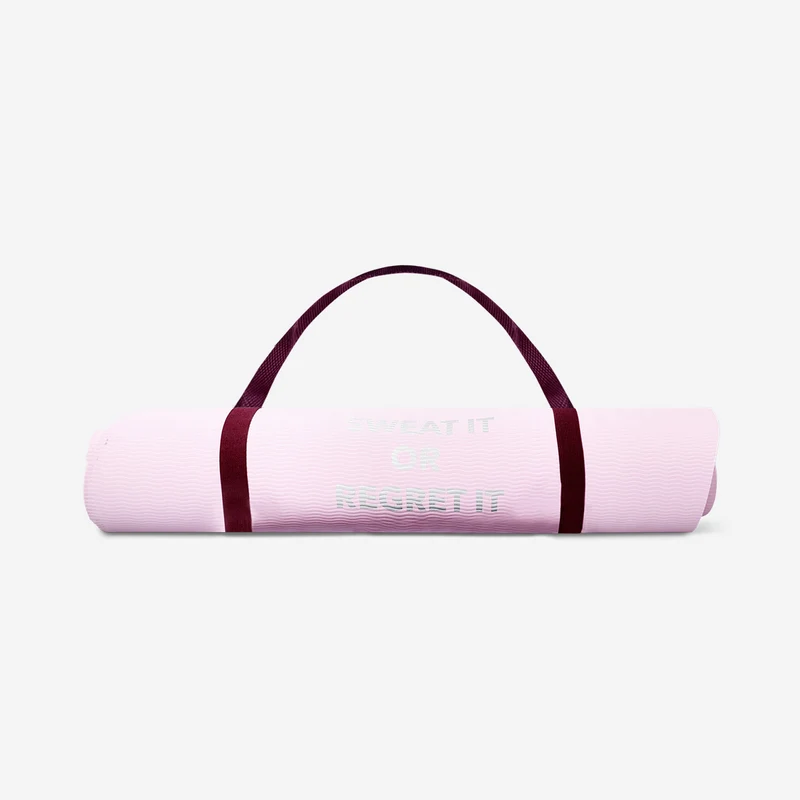 Pink exercise mat