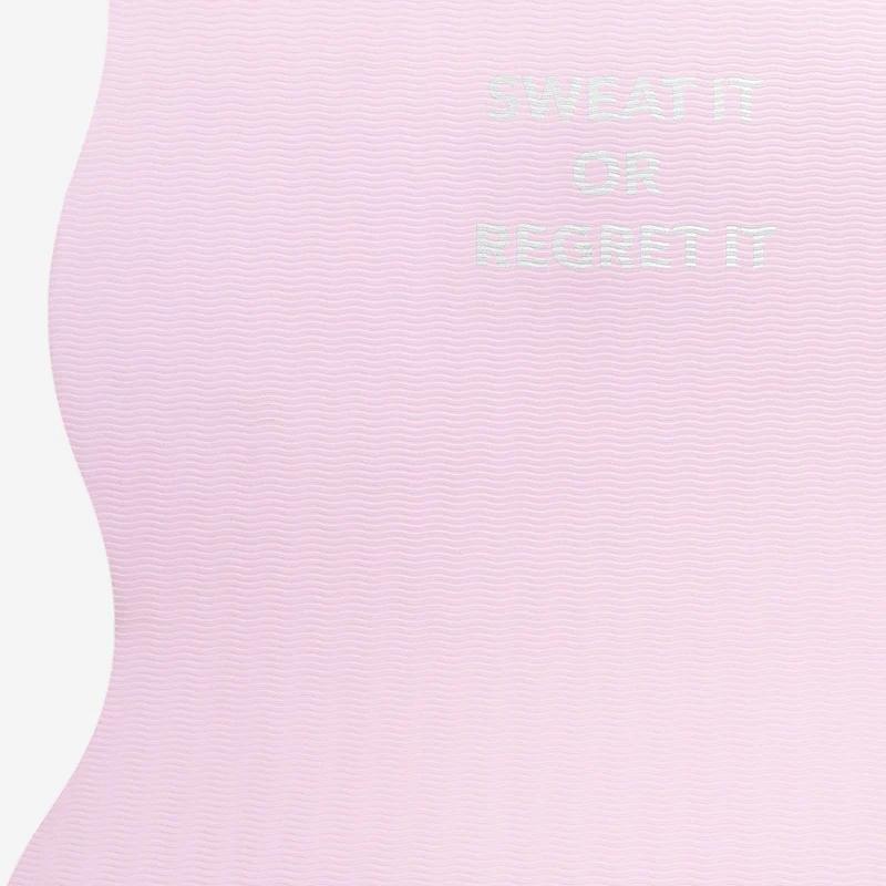 Pink exercise mat