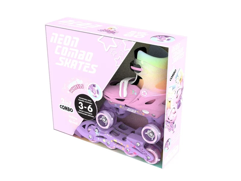 Patines Combo Neon Rainbow · Yvolution
