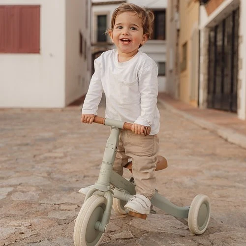Triciclo con barra Verde · Little Dutch