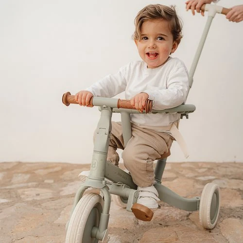 Triciclo con barra Verde · Little Dutch