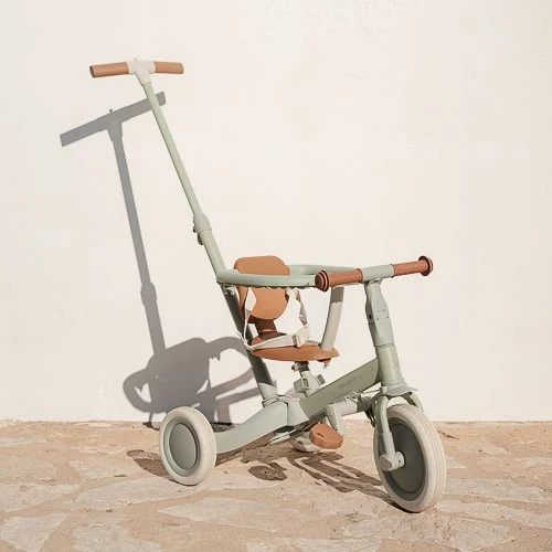 Triciclo con barra Verde · Little Dutch