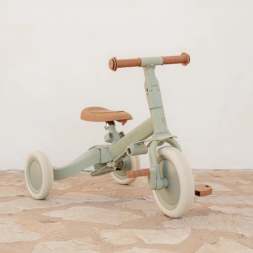 Triciclo con barra Verde · Little Dutch