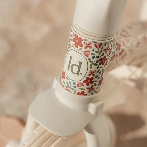 Triciclo con barra Blanco Flores · Little Dutch
