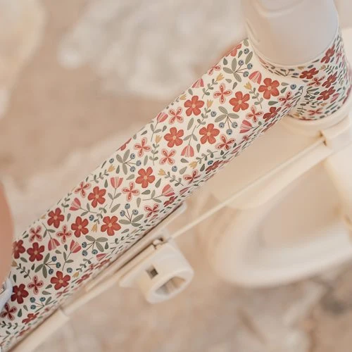 Triciclo con barra Blanco Flores · Little Dutch