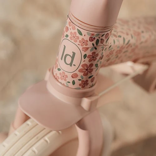 Triciclo con barra Rosa Flores · Little Dutch