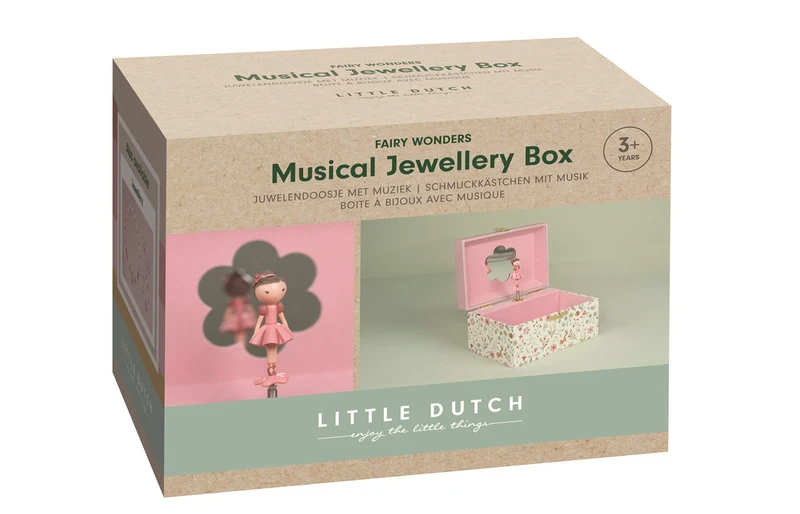 Caja de Música Joyero Rosa Fairy · Little Dutch