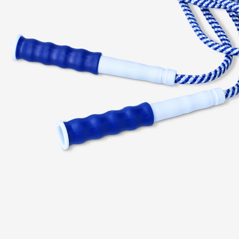 Blue skipping rope for workouts