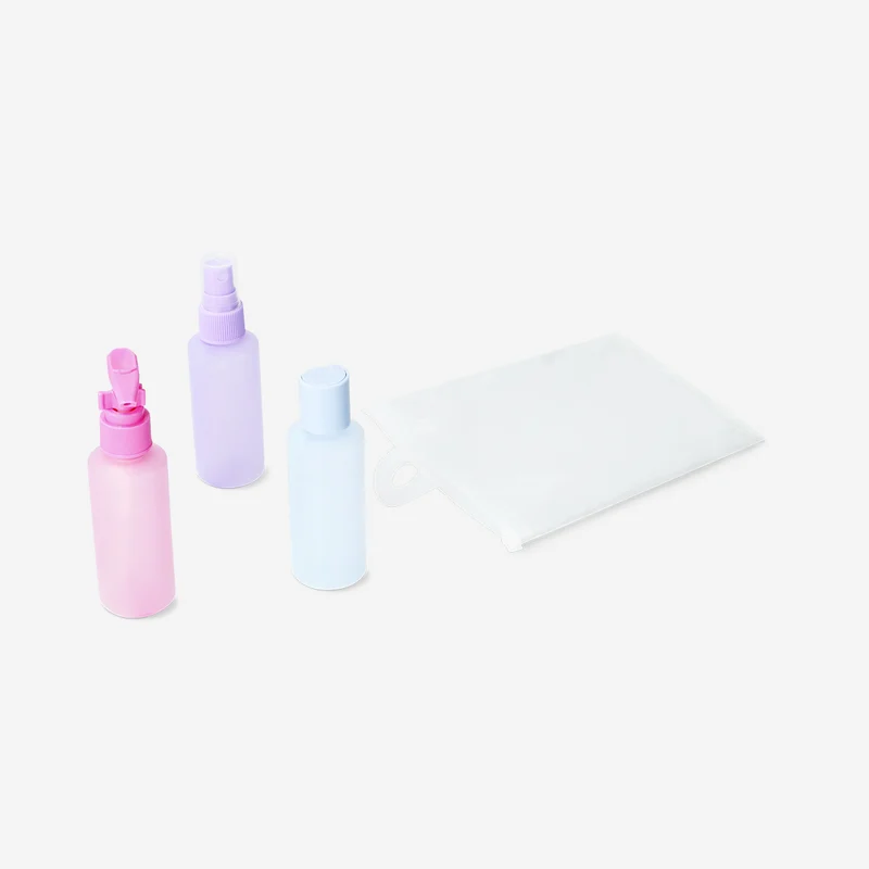 Travel set in frosted colours - 3 pcs