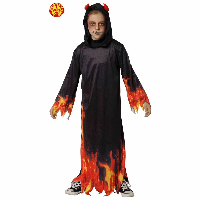 Disfraz Diablo en Llamas Talla 8 a 10 Años