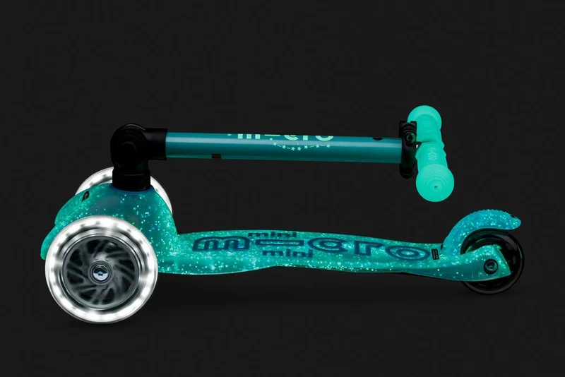 Patinete Mini Deluxe Plegable Orion LED · Azul