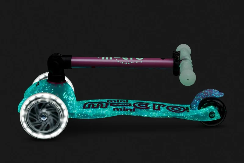 Patinete Mini Deluxe Plegable Orion LED · Rosa