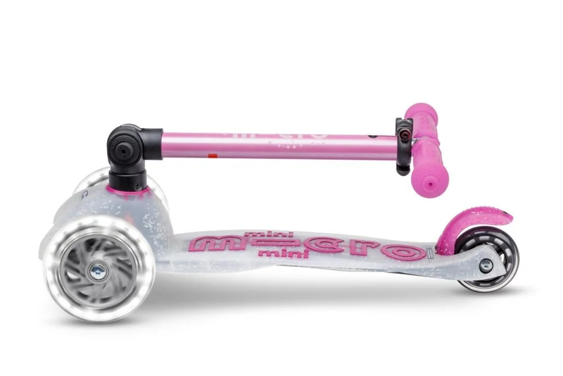 Patinete Mini Deluxe Plegable Orion LED · Rosa