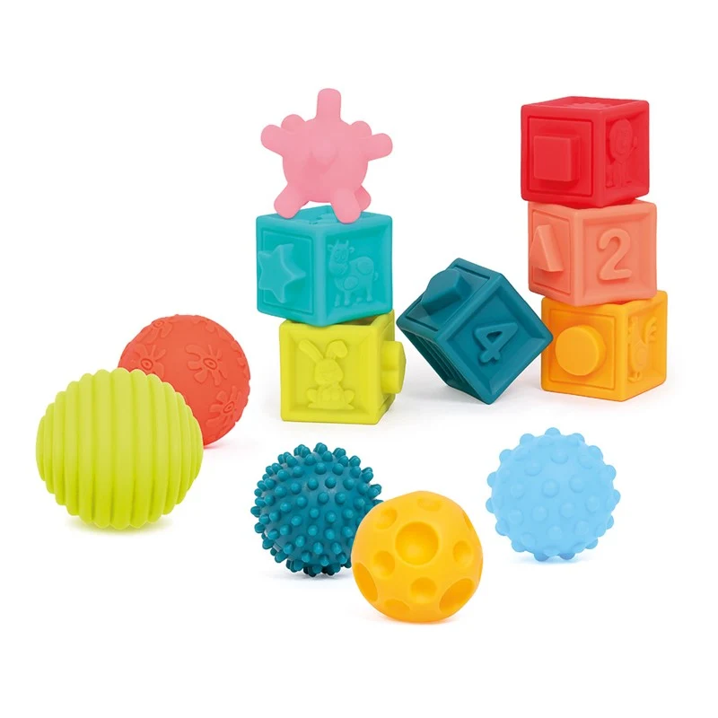 Conjunto 6 bolas y 6 cubos · Ludi