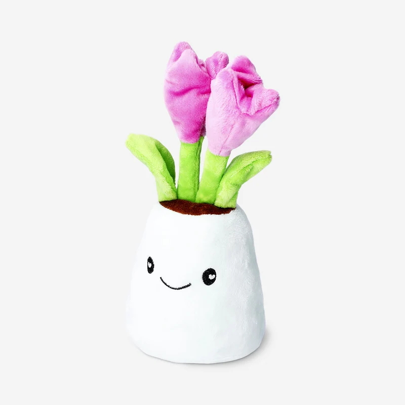 Plush toy - Smiling tulips in vase