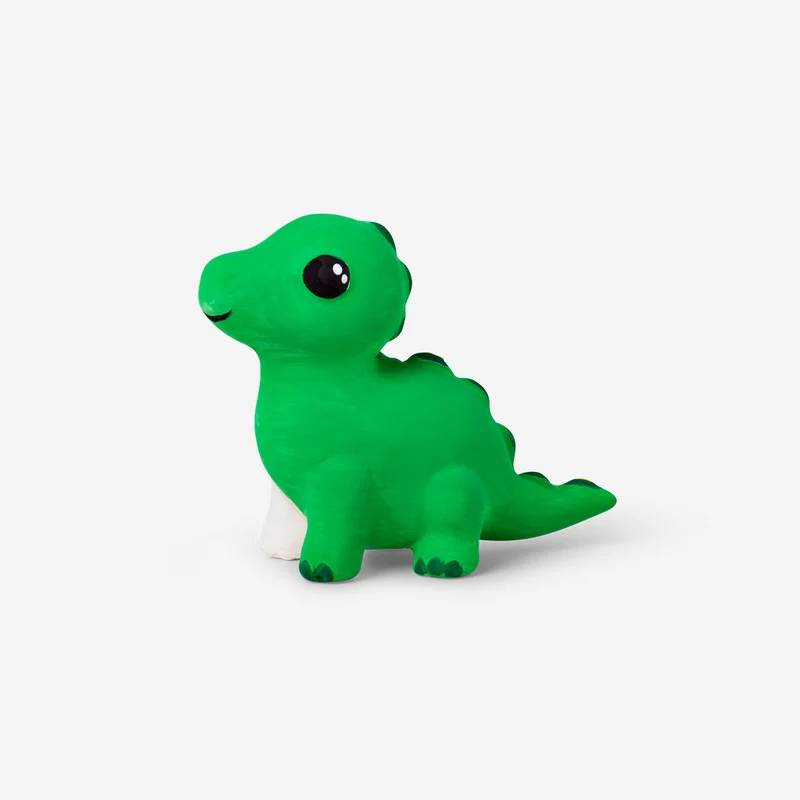 DIY ceramic dinosaur with paint