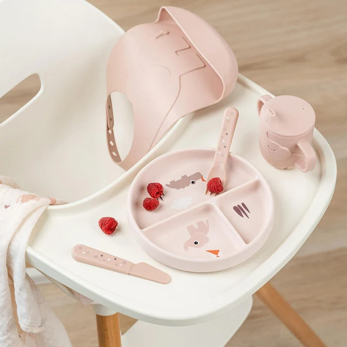 Plato silicona con compartimentos Playground Powder · Done by Deer