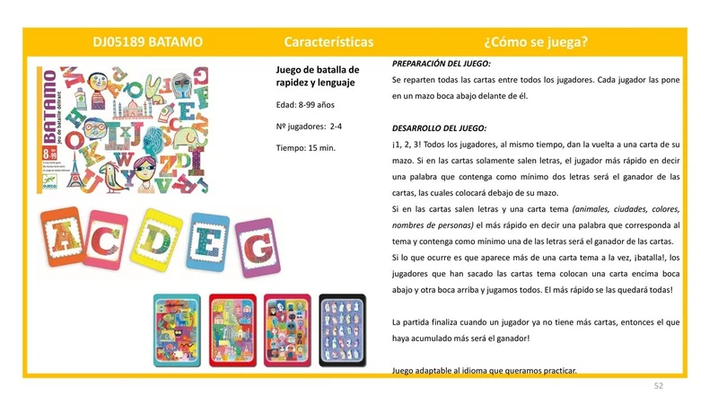 Cartas Batamo · DJECO