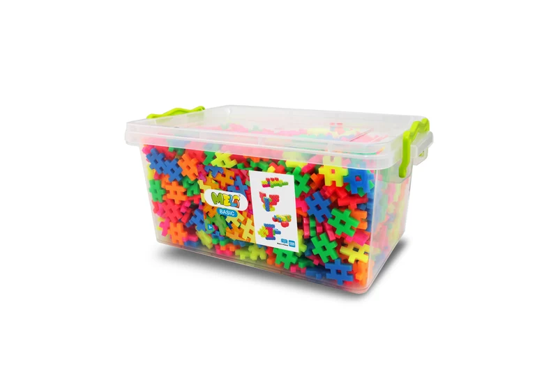Bloques Meli · Basic Edu 1200 piezas Neon