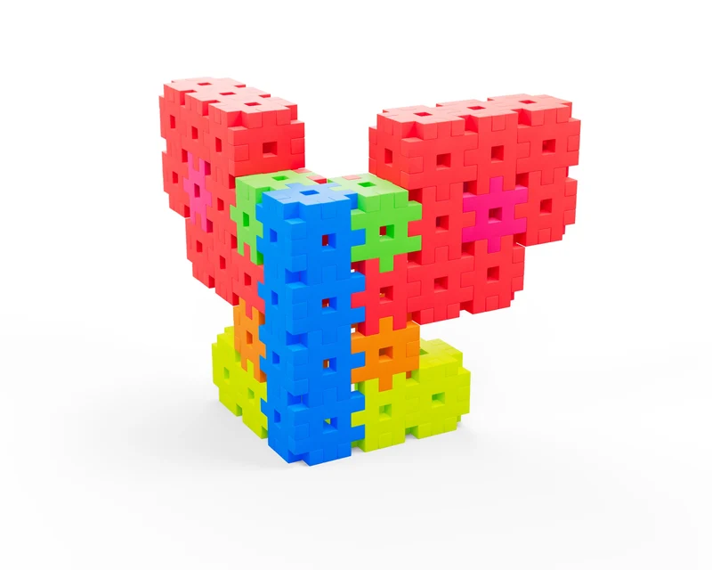 Bloques Meli · Basic Edu 1200 piezas Neon