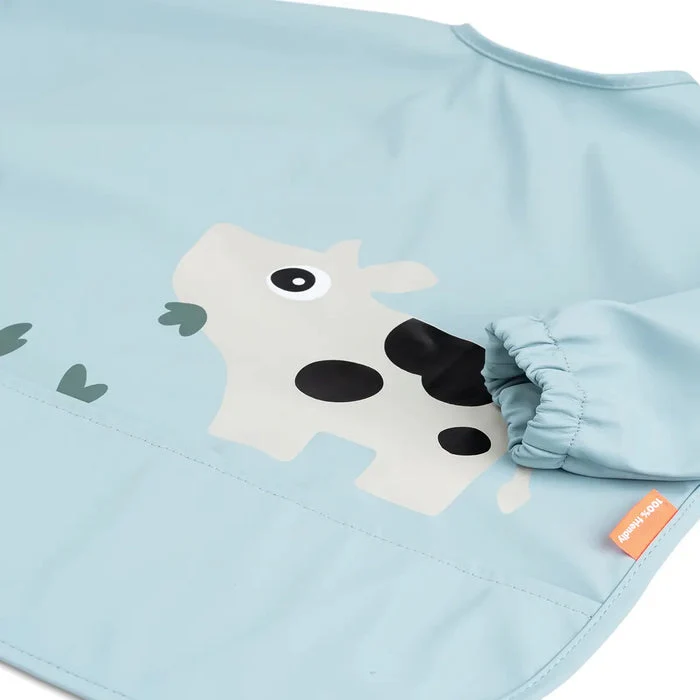 Babero con Mangas Tiny farm Blue · Done by Deer