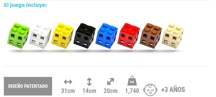 Bloques Meli · Cube Edu 300 piezas