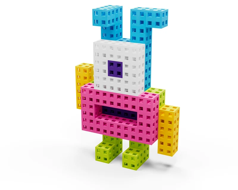 Bloques Meli · Cube Edu 300 piezas Pastel