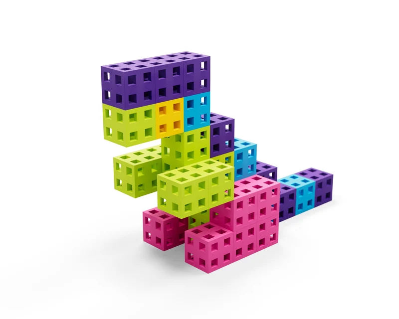 Bloques Meli · Cube Edu 300 piezas Pastel