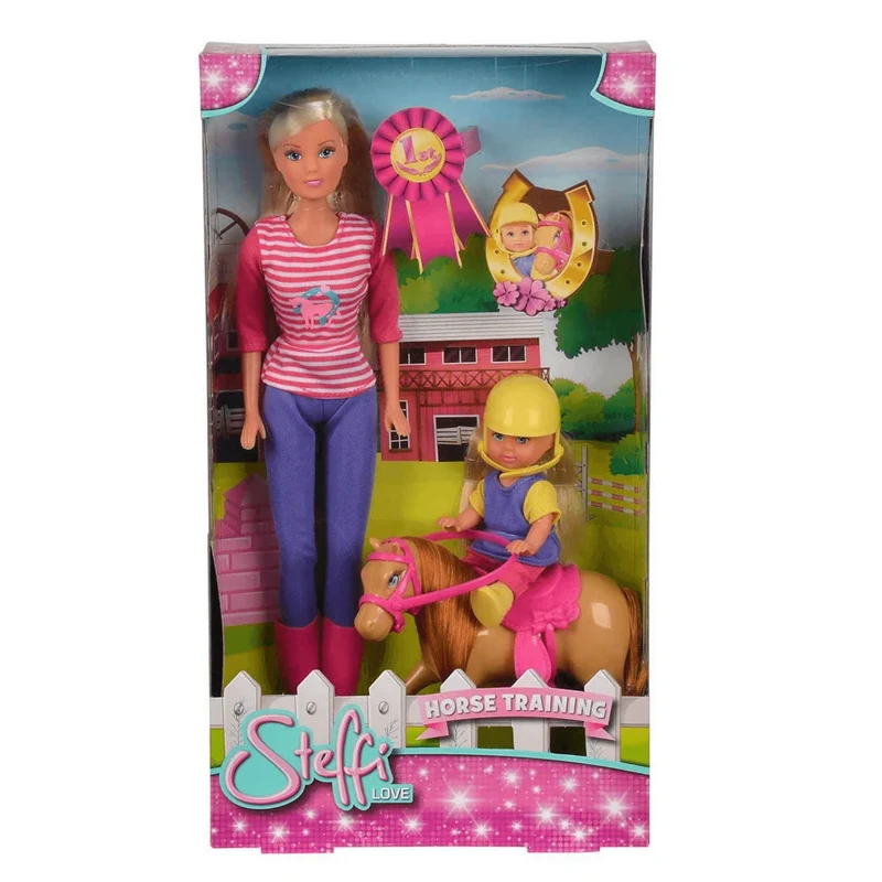 Muñeca Steffi Love Profesora de Equitación Con Muñeca Evi