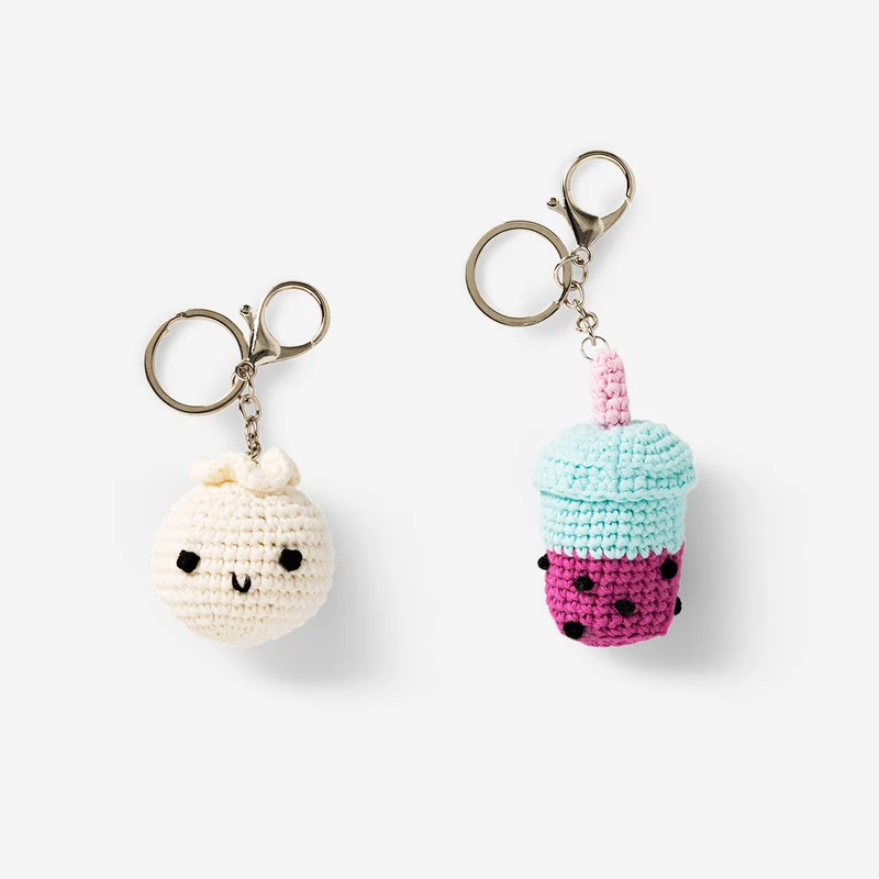 DIY crochet keyrings - 2 pcs