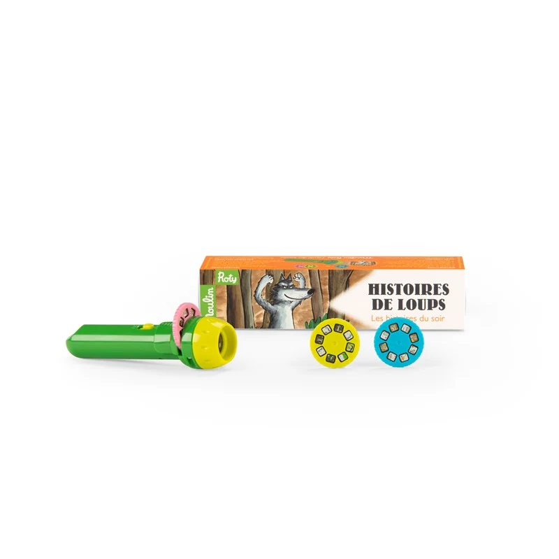 Linterna proyector historias de Loups · Moulin Roty