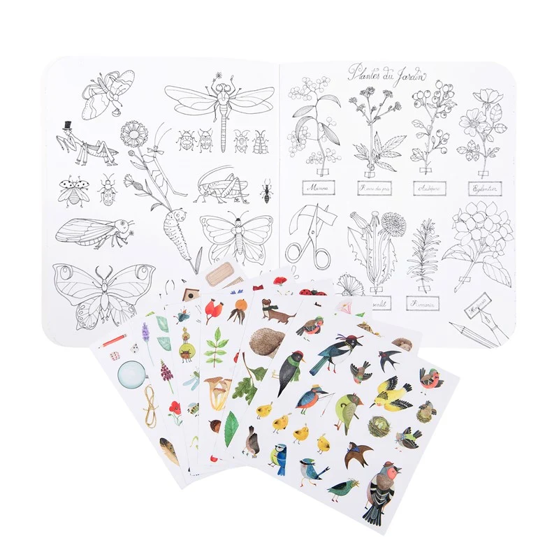 Cuaderno de pegatinas El botanista · Moulin Roty