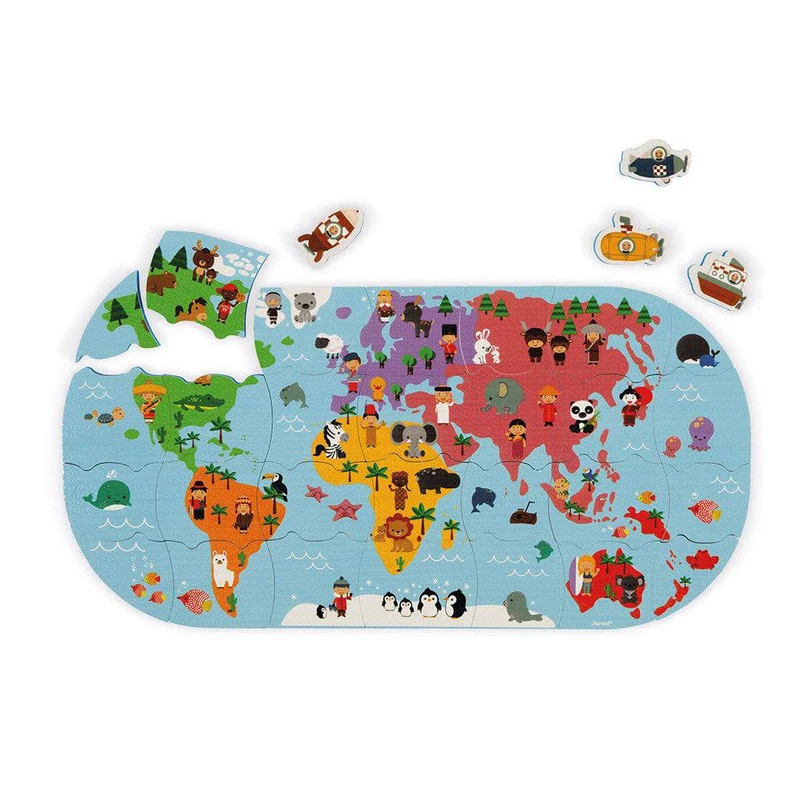 Mapa del Mundo de Baño