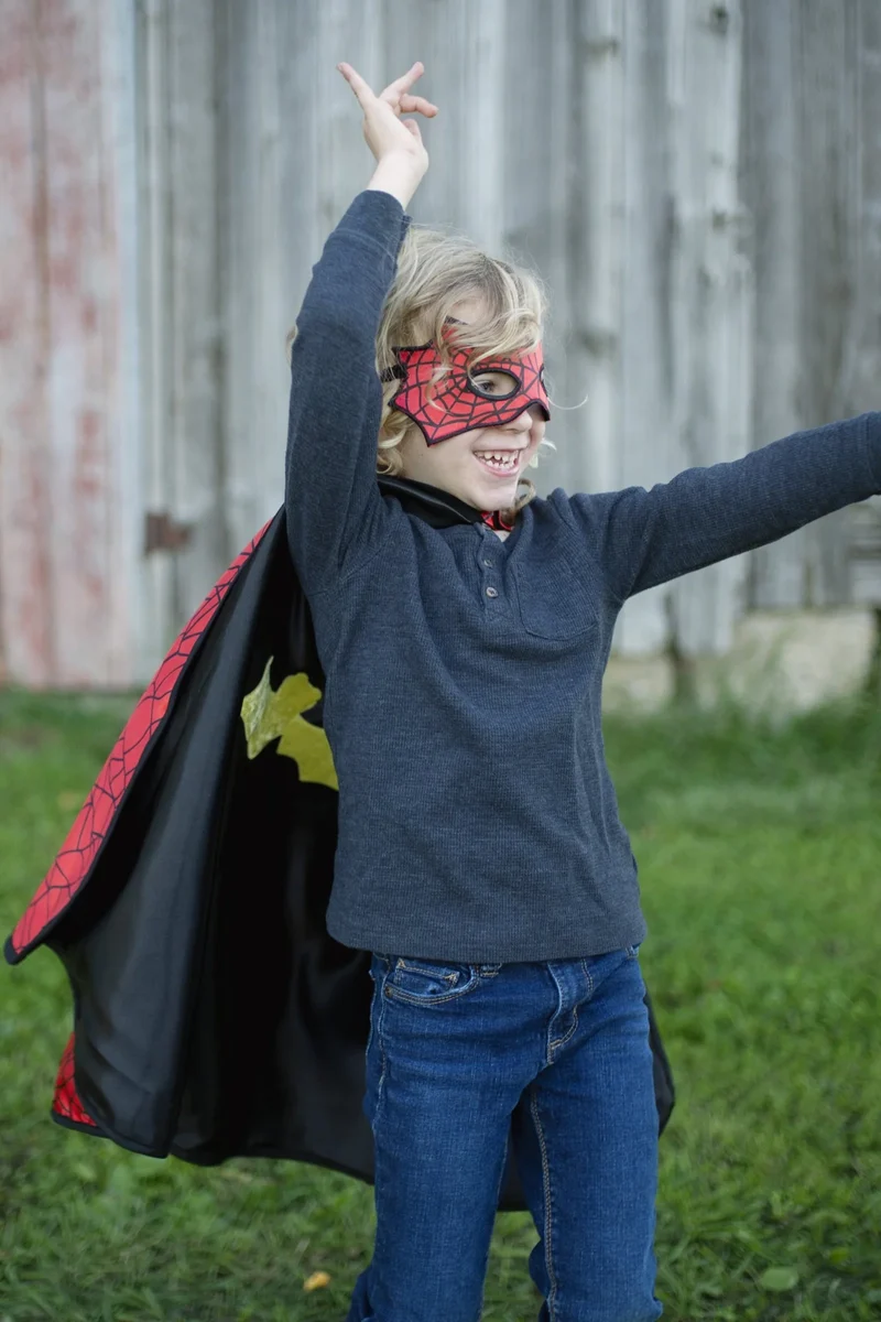 Capa Reversible Spiderman/Batman Great Pretenders 3-4 años