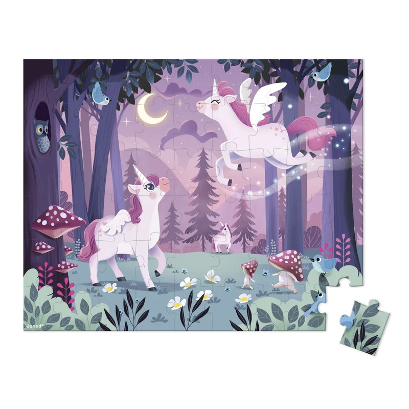 Puzzle 54 piezas - Unicornios · Janod