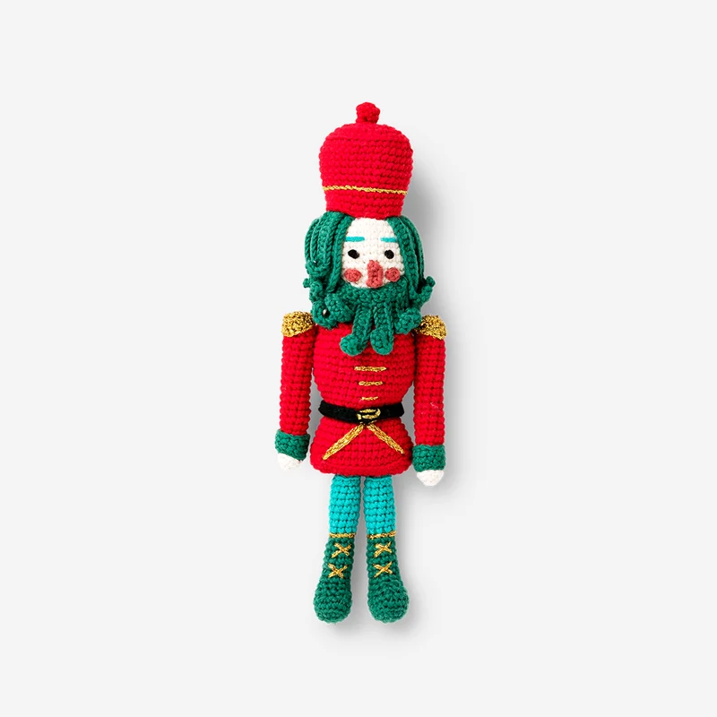 DIY crochet nutcracker