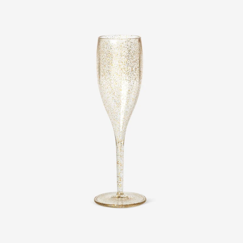 Gold champagne flutes - 4 pcs