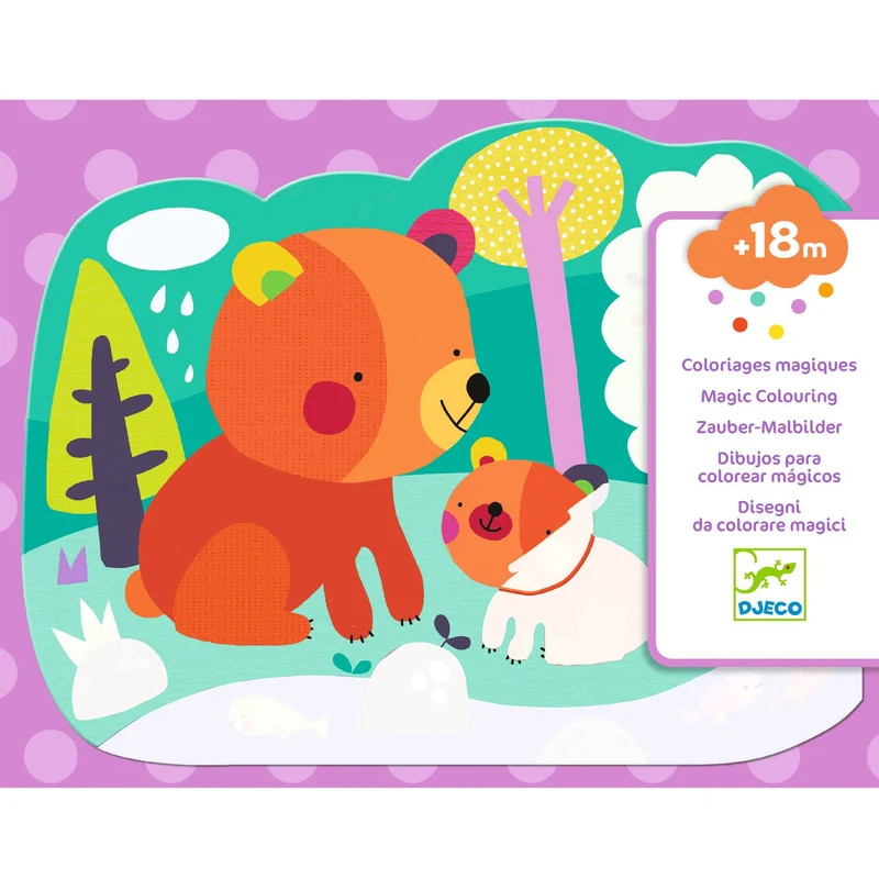 Colorear Mágico con agua Escondido en el bosque · DJECO