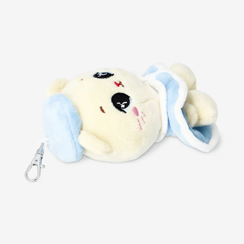 Plush toy - Cat in winter coat with key ring