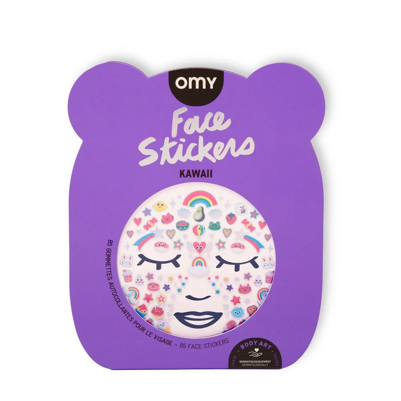 Pegatinas de cara Kawai · OMY
