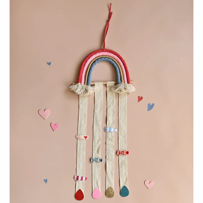 Colgador Clips Pelo · Bright Rainbow Drops